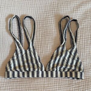 Billabong Striped Bikini Top